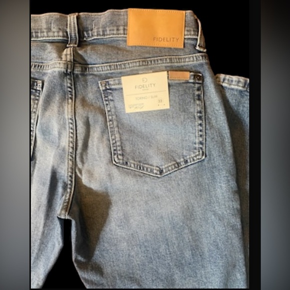 Fidelity Denim Slim Straight Leg Jeans
Size 33, NWT. - Picture 8 of 9
